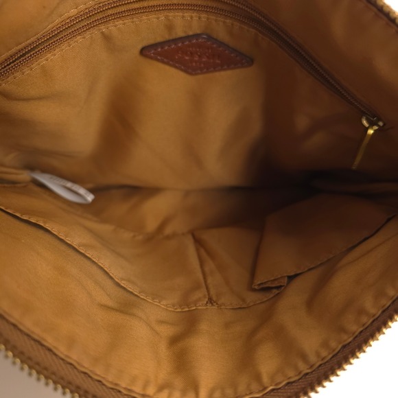 Fossil Womens Crossbody Bag Fiona Tan Brown Pebbled Leather Small Medium - Picture 5 of 11